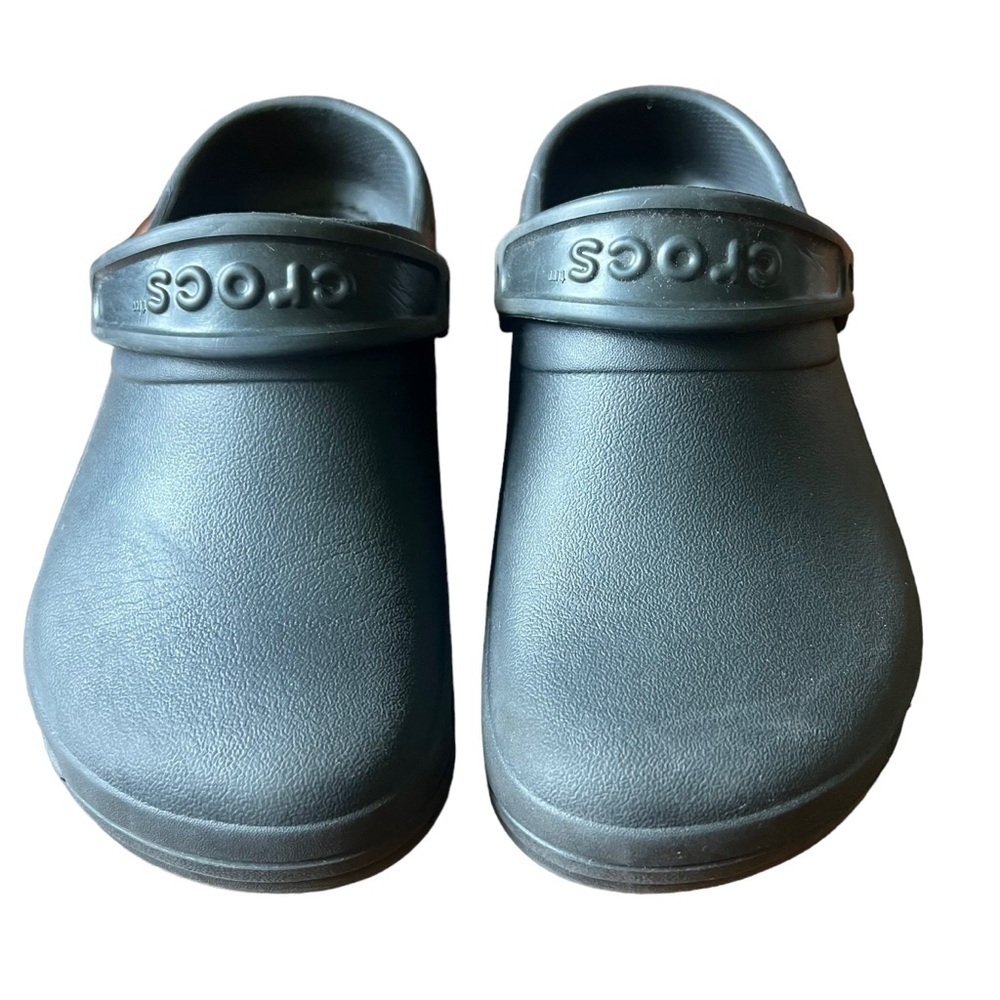 Crocs Unisex-Adult Bistro Clogs. Black. Size Women’s 7/ Men’s 5 - Picture 7 of 11